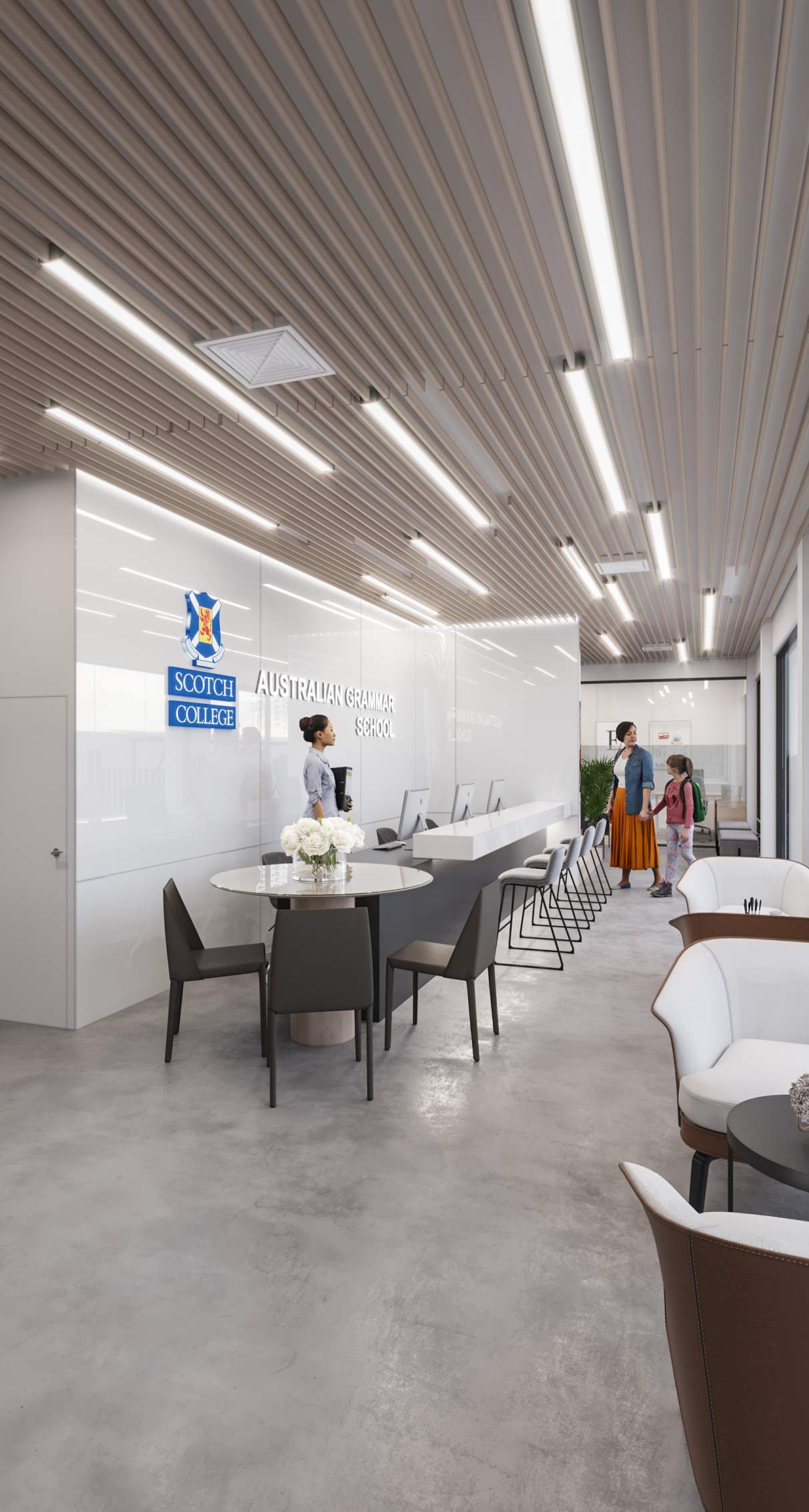 THIẾT KẾ NGOẠI THẤT - VĂN PHÒNG TRƯỜNG TIỂU TRUNG HỌC QUỐC TẾ NAM ÚC AGS